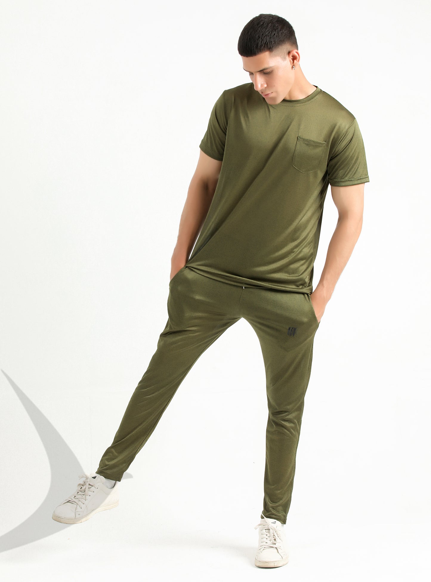 Olive Green Short Sleeve Comfy T-set