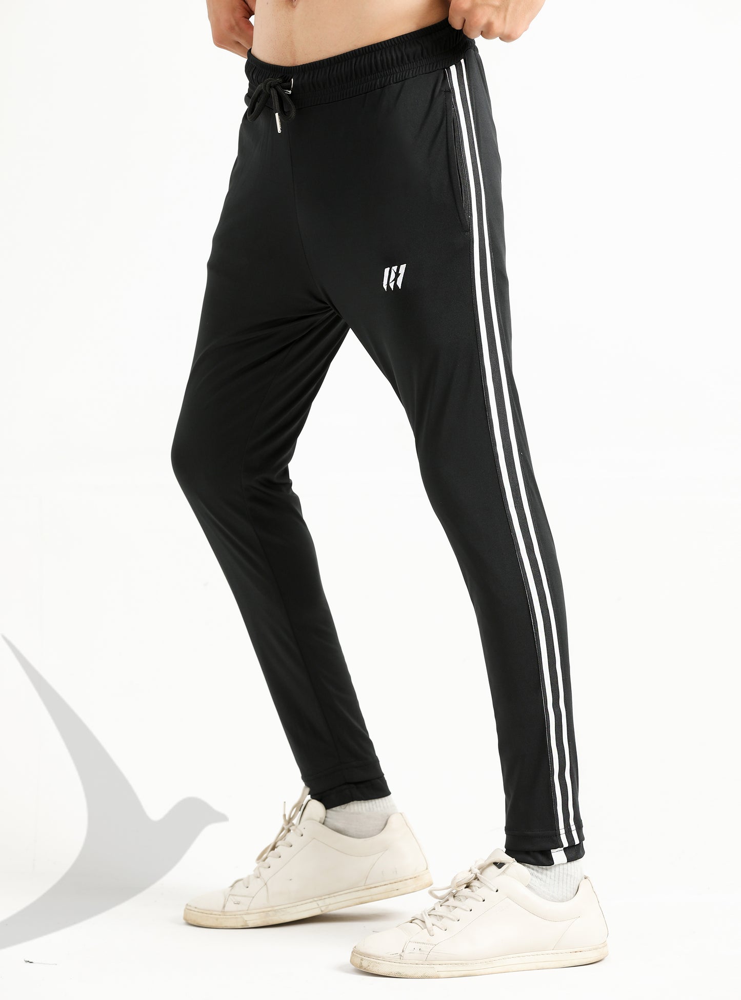 Black Duo Stripe Sleek Trouser