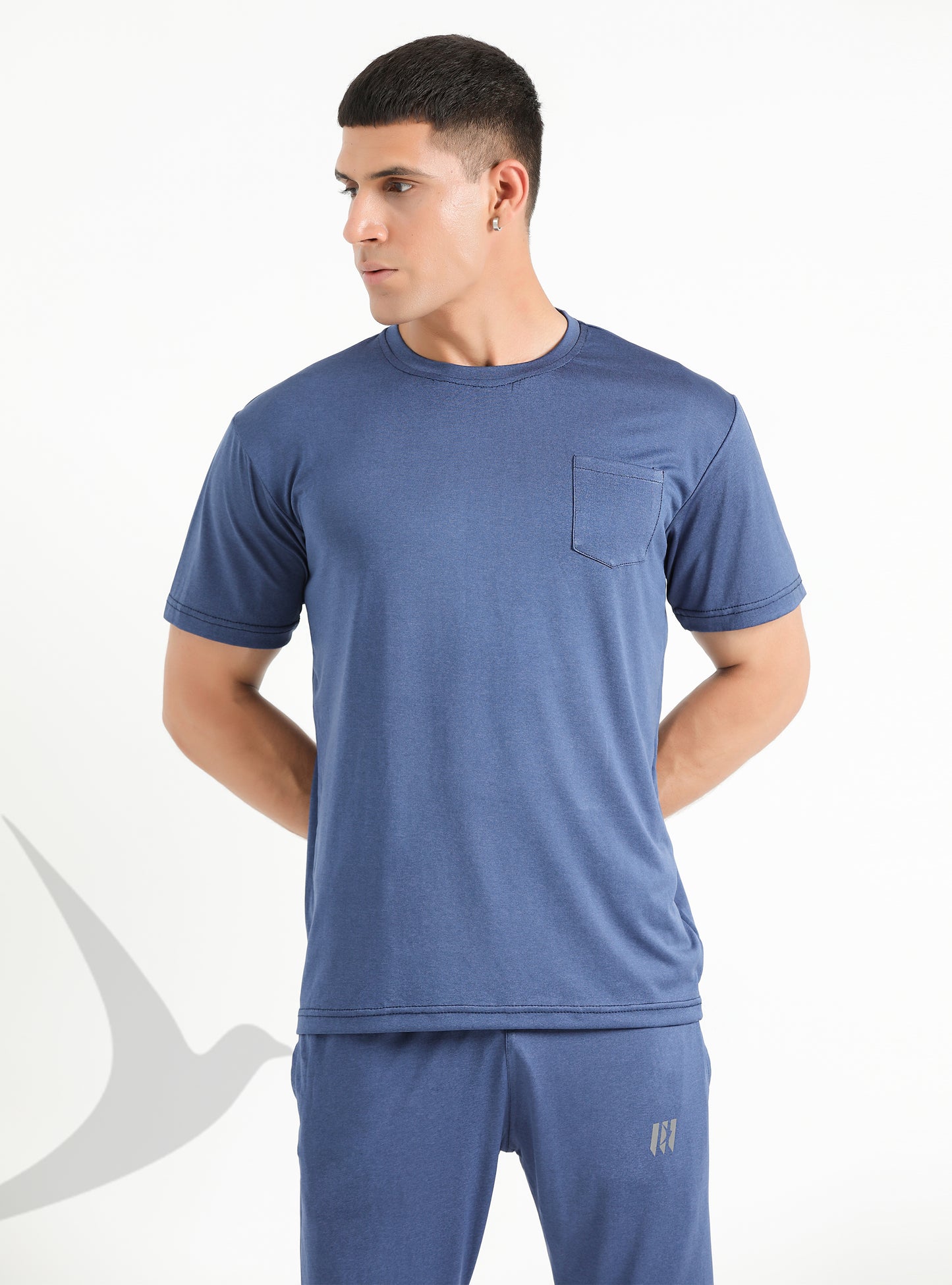 Navy short sleeve comfy T-shirt set