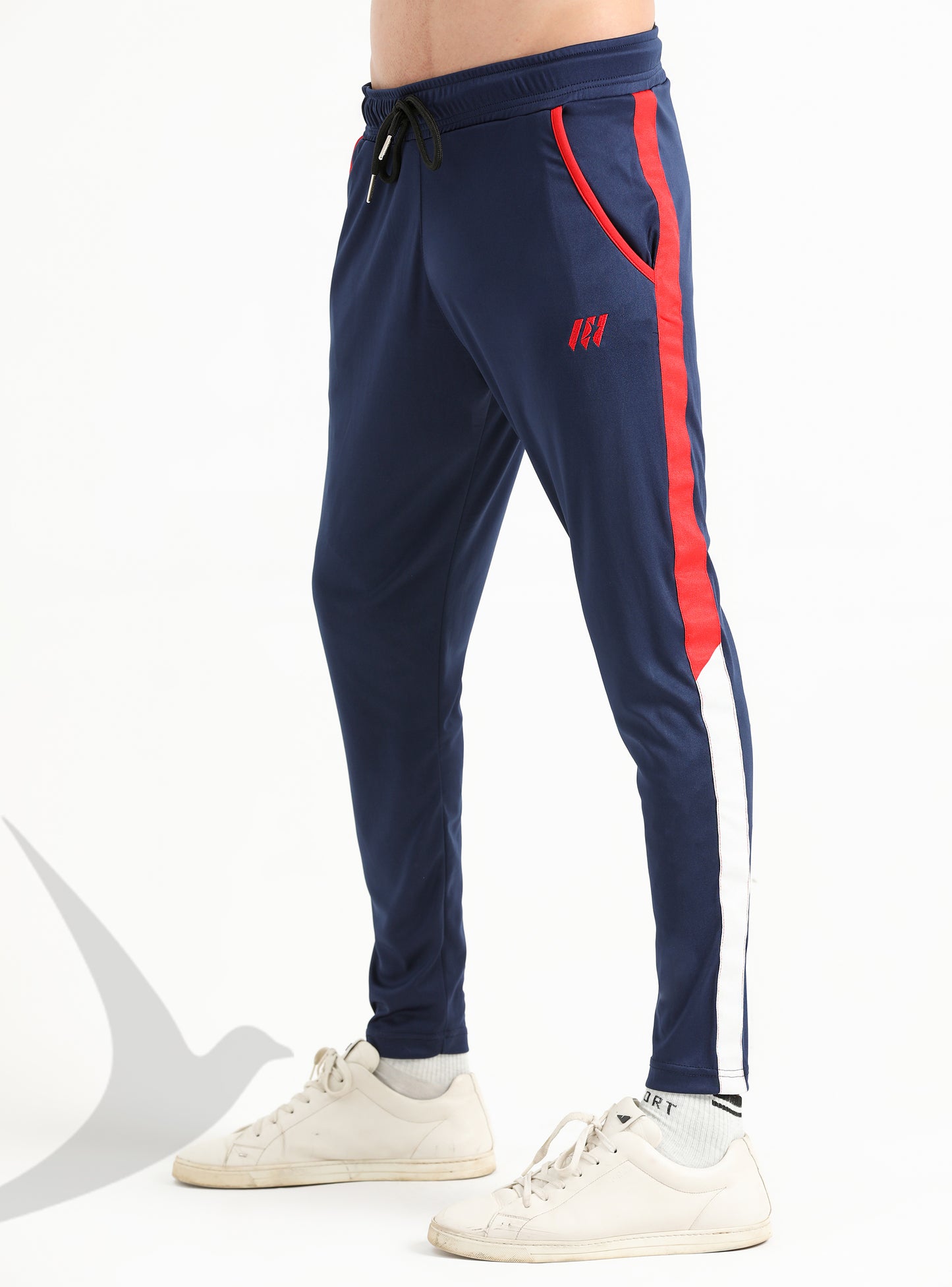 Navy with red & white side panel Trouser