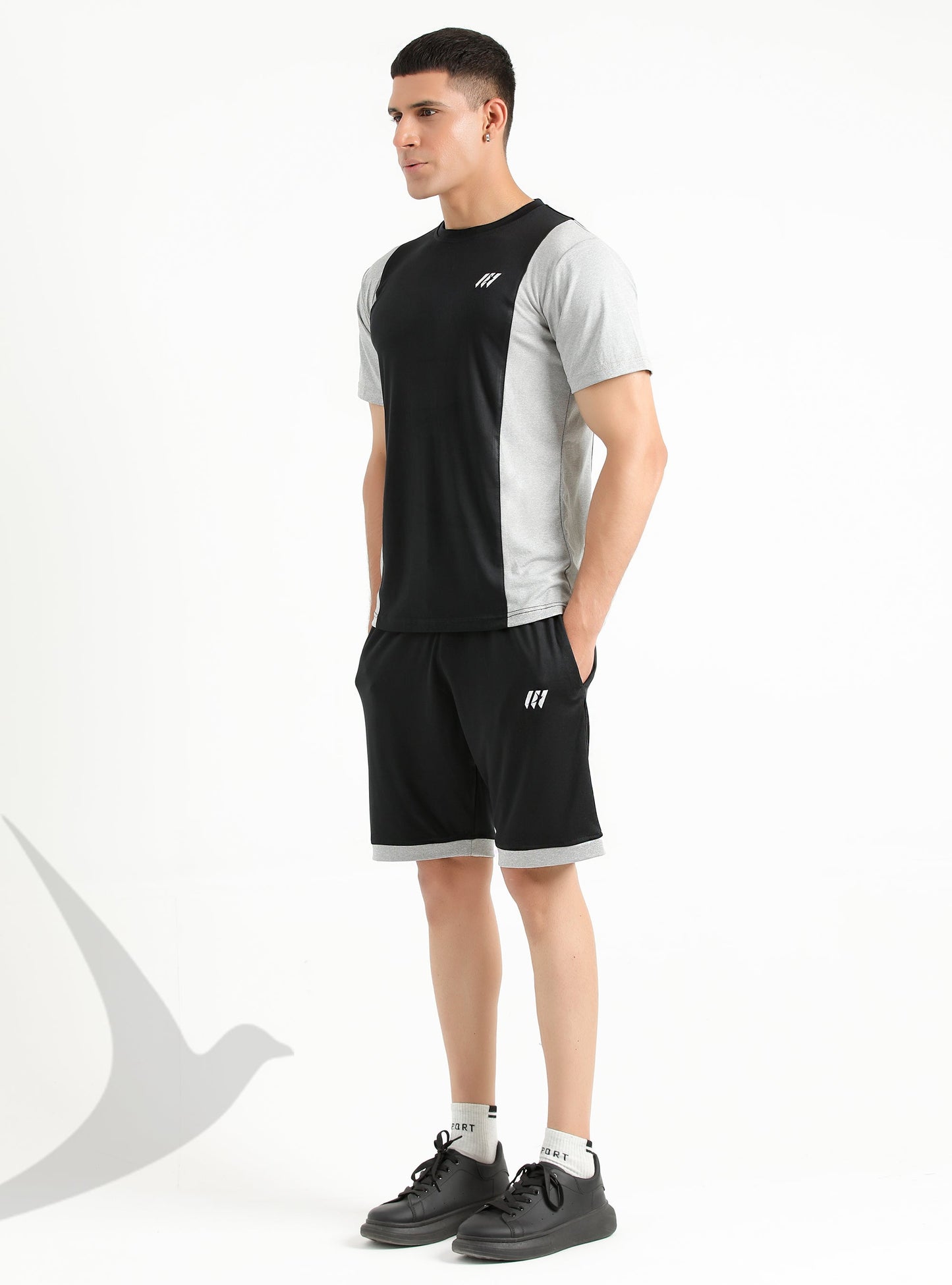 Short sleeve T-Set (Black&Grey)