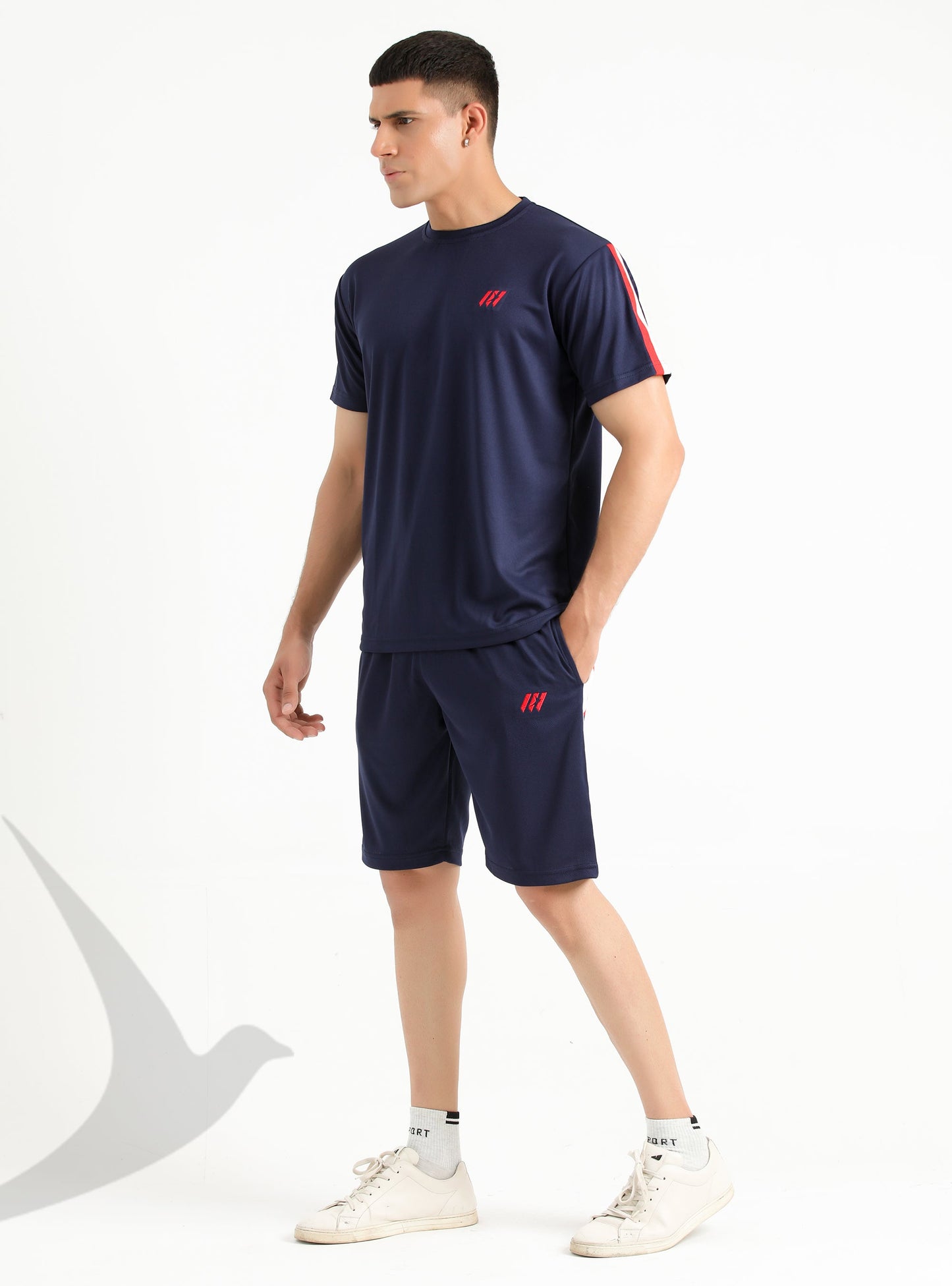 Short sleeve T-Set (Navy Stripe)