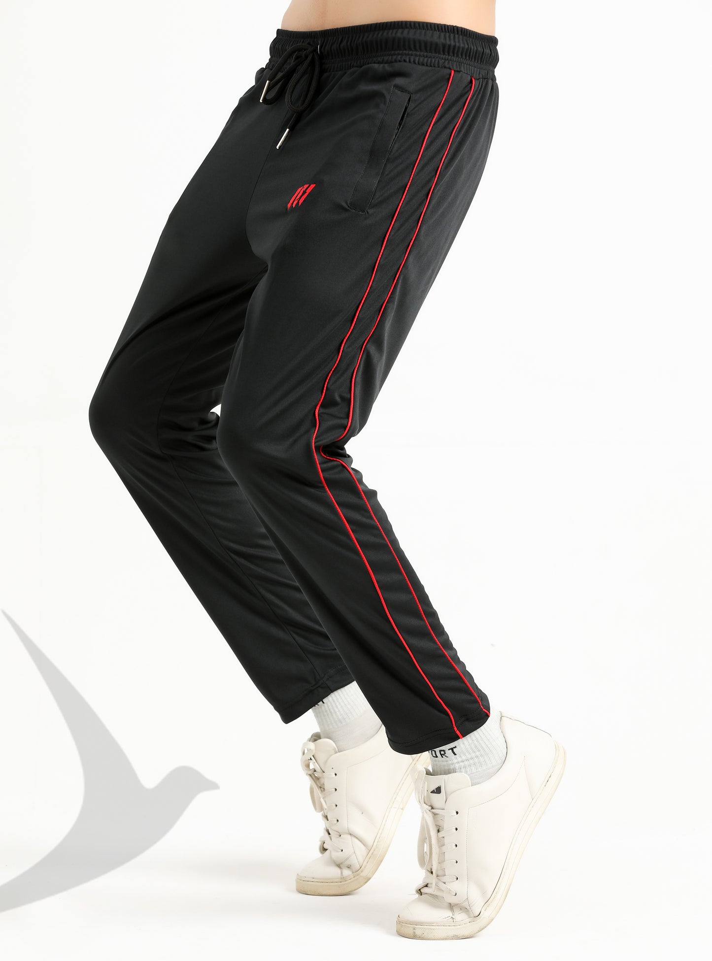 Red Striped Black Trouser