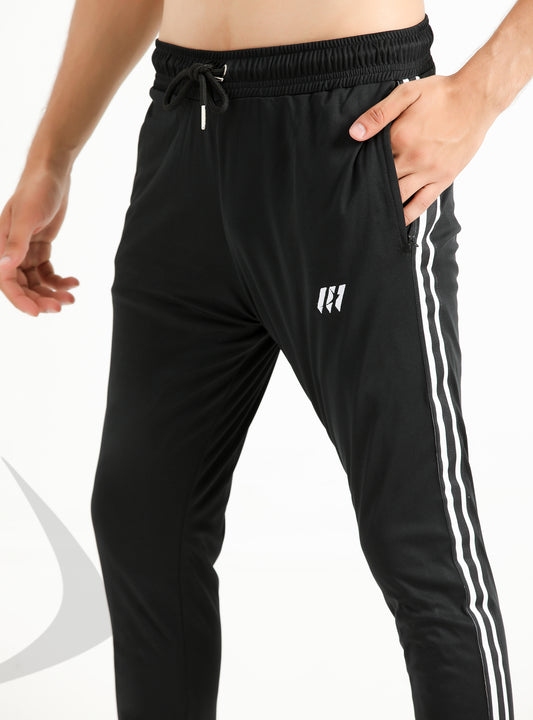 Black Duo Stripe Sleek Trouser