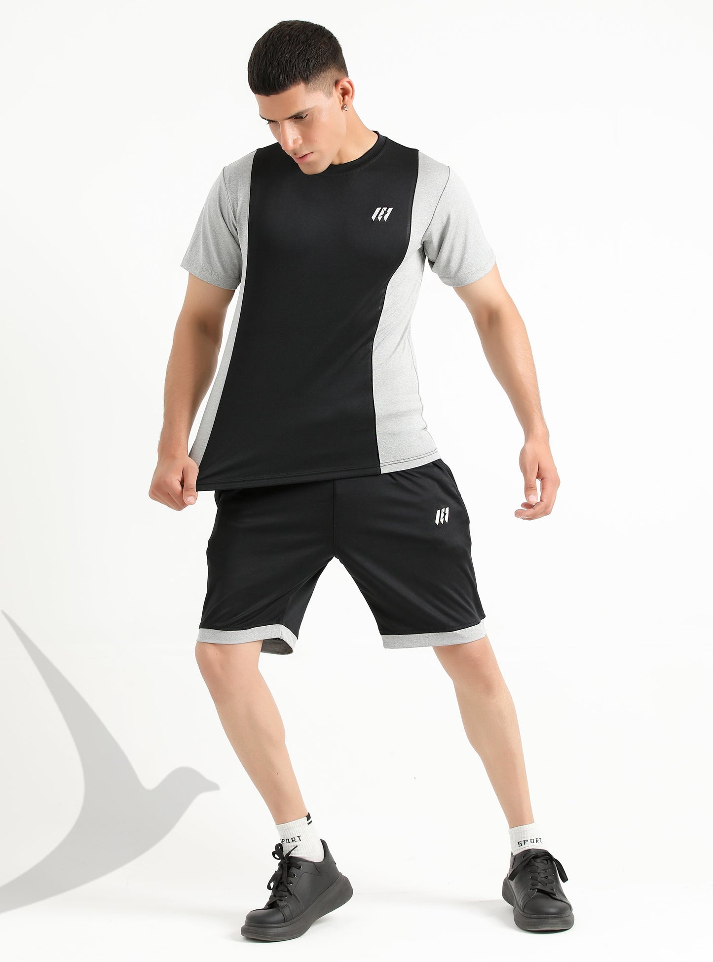 Short sleeve T-Set (Black&Grey)