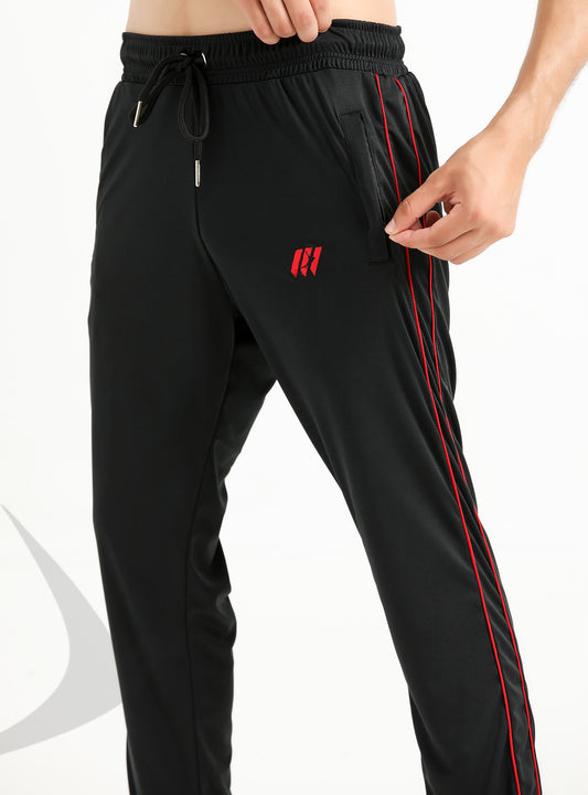 Red Striped Black Trouser